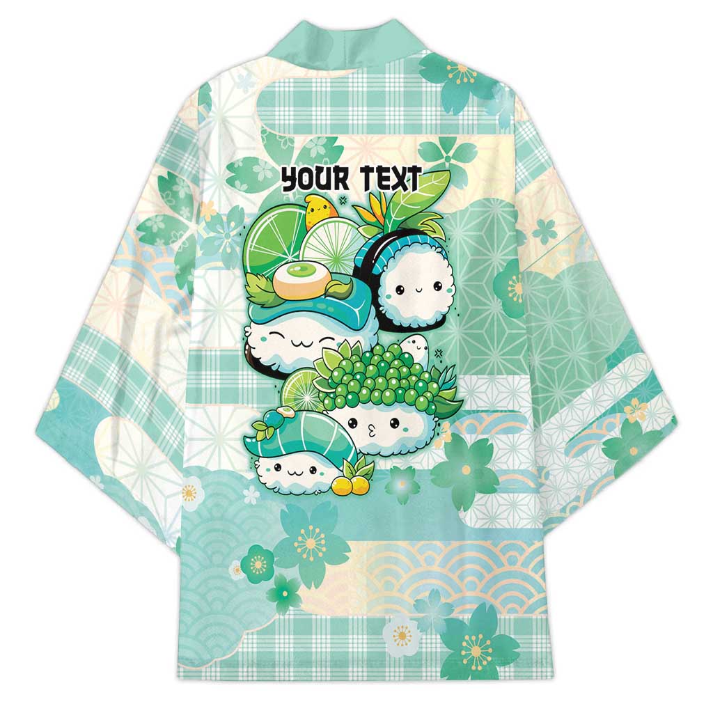 Personalized Japanese Kawaii Sushi Kimono Green Wagara Palaka This Is How I Roll LT9 - Polynesian Pride