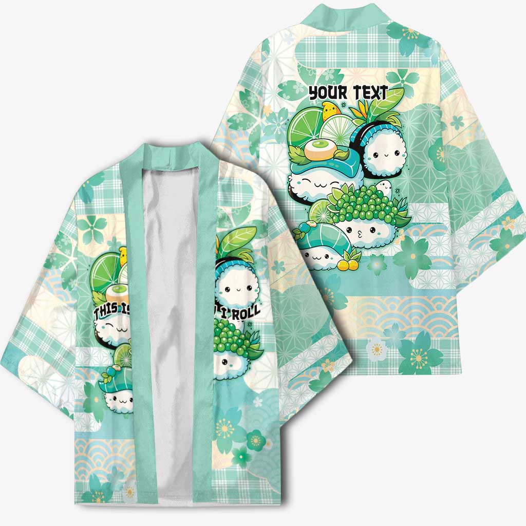 Personalized Japanese Kawaii Sushi Kimono Green Wagara Palaka This Is How I Roll LT9 - Polynesian Pride