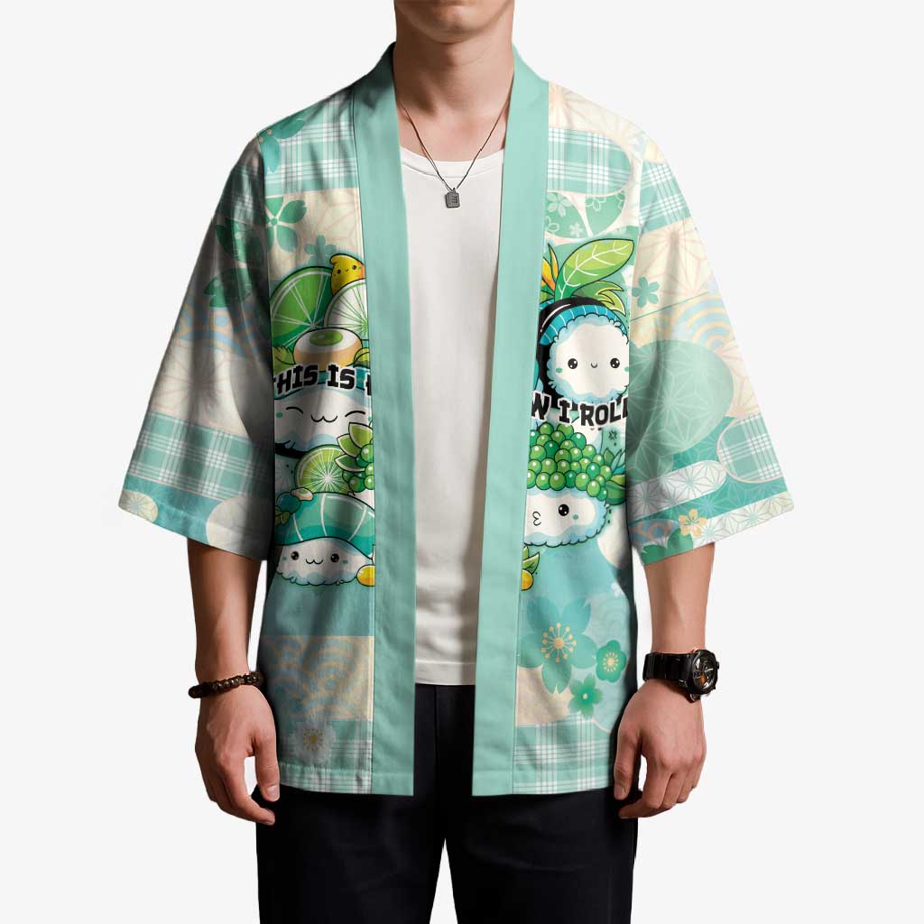 Personalized Japanese Kawaii Sushi Kimono Green Wagara Palaka This Is How I Roll LT9 - Polynesian Pride