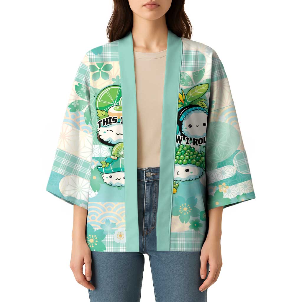 Personalized Japanese Kawaii Sushi Kimono Green Wagara Palaka This Is How I Roll LT9 - Polynesian Pride