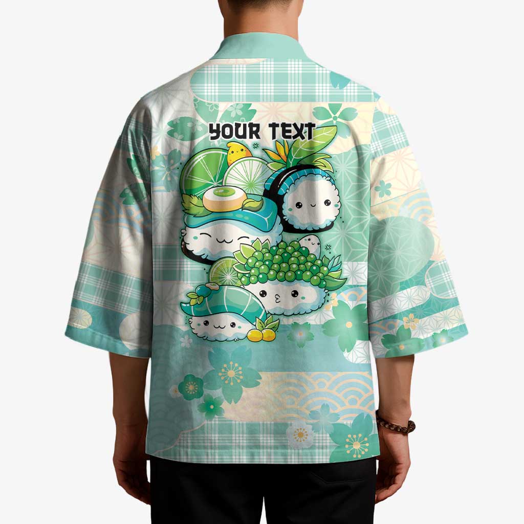 Personalized Japanese Kawaii Sushi Kimono Green Wagara Palaka This Is How I Roll LT9 - Polynesian Pride