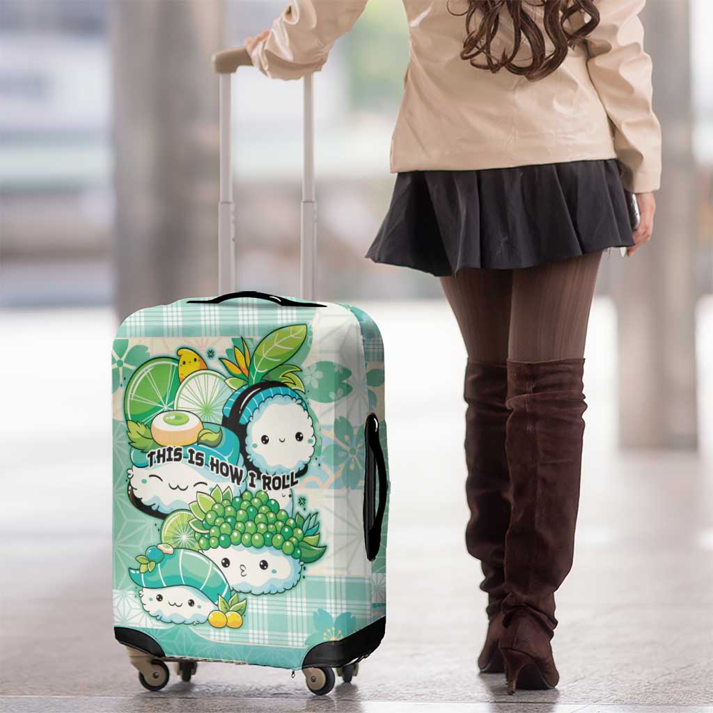 Japanese Kawaii Sushi Luggage Cover Green Wagara Palaka This Is How I Roll
