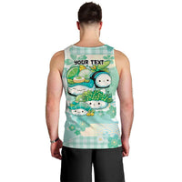Personalized Japanese Kawaii Sushi Men Tank Top Green Wagara Palaka This Is How I Roll LT9 - Polynesian Pride