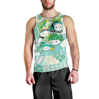 Personalized Japanese Kawaii Sushi Men Tank Top Green Wagara Palaka This Is How I Roll LT9 - Polynesian Pride