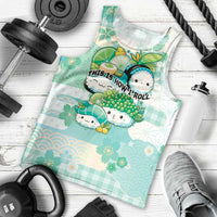 Personalized Japanese Kawaii Sushi Men Tank Top Green Wagara Palaka This Is How I Roll LT9 - Polynesian Pride