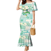 Personalized Japanese Kawaii Sushi Mermaid Dress Green Wagara Palaka This Is How I Roll
