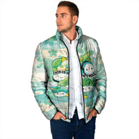 Personalized Japanese Kawaii Sushi Padded Jacket Green Wagara Palaka This Is How I Roll LT9 - Polynesian Pride