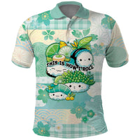 Personalized Japanese Kawaii Sushi Polo Shirt Green Wagara Palaka This Is How I Roll