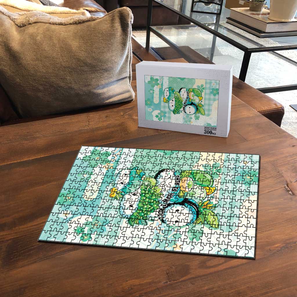 Japanese Kawaii Sushi Puzzle Green Wagara Palaka This Is How I Roll LT9 - Polynesian Pride