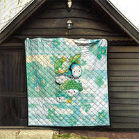 Japanese Kawaii Sushi Quilt Green Wagara Palaka This Is How I Roll LT9 - Polynesian Pride