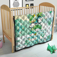 Japanese Kawaii Sushi Quilt Green Wagara Palaka This Is How I Roll LT9 - Polynesian Pride