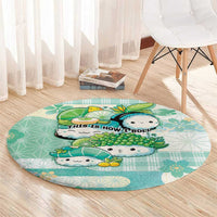 Japanese Kawaii Sushi Round Carpet Green Wagara Palaka This Is How I Roll LT9 - Polynesian Pride