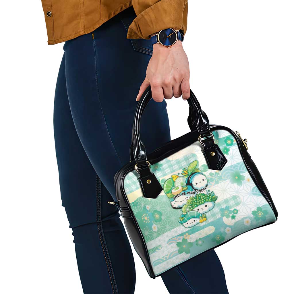 Japanese Kawaii Sushi Shoulder Handbag Green Wagara Palaka This Is How I Roll LT9 - Polynesian Pride