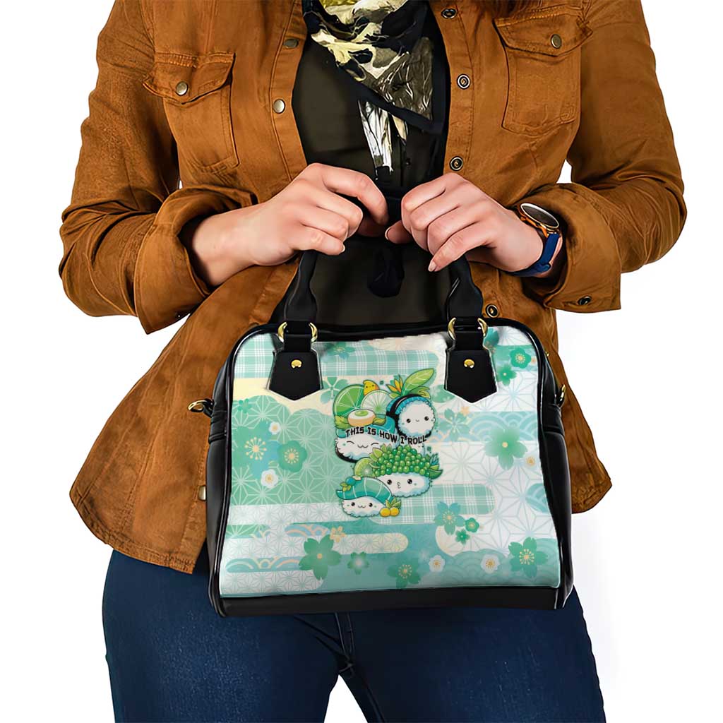 Japanese Kawaii Sushi Shoulder Handbag Green Wagara Palaka This Is How I Roll LT9 - Polynesian Pride