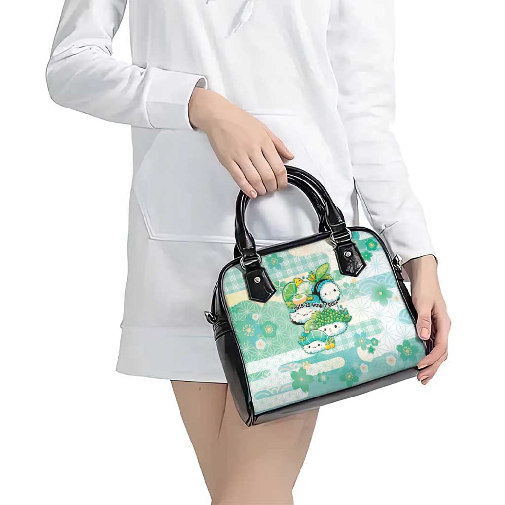 Japanese Kawaii Sushi Shoulder Handbag Green Wagara Palaka This Is How I Roll LT9 - Polynesian Pride