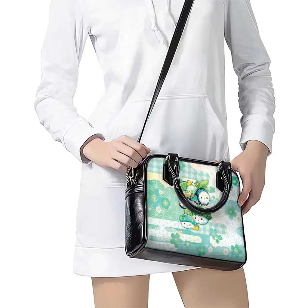 Japanese Kawaii Sushi Shoulder Handbag Green Wagara Palaka This Is How I Roll LT9 - Polynesian Pride