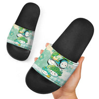 Japanese Kawaii Sushi Slide Sandals Green Wagara Palaka This Is How I Roll LT9 - Polynesian Pride
