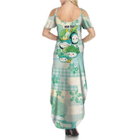 Personalized Japanese Kawaii Sushi Summer Maxi Dress Green Wagara Palaka This Is How I Roll LT9 - Polynesian Pride