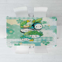 Japanese Kawaii Sushi Tablecloth Green Wagara Palaka This Is How I Roll LT9 Green - Polynesian Pride