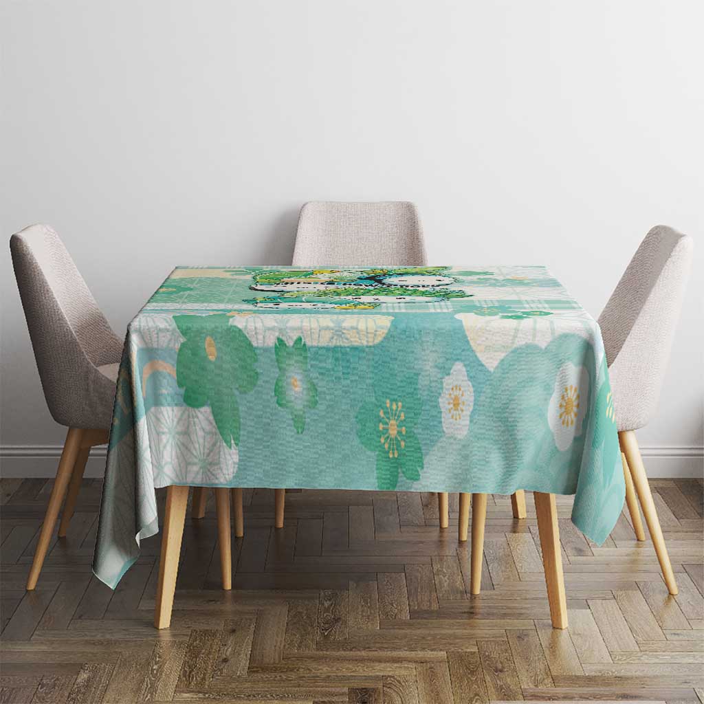 Japanese Kawaii Sushi Tablecloth Green Wagara Palaka This Is How I Roll LT9 - Polynesian Pride
