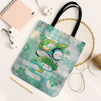 Japanese Kawaii Sushi Tote Bag Green Wagara Palaka This Is How I Roll LT9 Black Strap One Size Green - Polynesian Pride