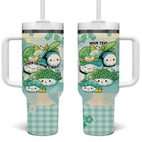 Personalized Japanese Kawaii Sushi Tumbler With Handle Green Wagara Palaka This Is How I Roll