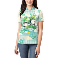 Personalized Japanese Kawaii Sushi Women Polo Shirt Green Wagara Palaka This Is How I Roll LT9 - Polynesian Pride