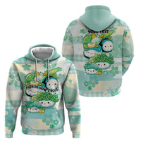 Personalized Japanese Kawaii Sushi Zip Hoodie Green Wagara Palaka This Is How I Roll LT9 - Polynesian Pride