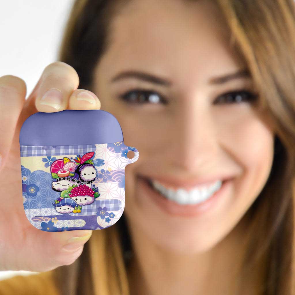 Japanese Kawaii Sushi AirPods Case Blue Wagara Palaka This Is How I Roll LT9 - Polynesian Pride