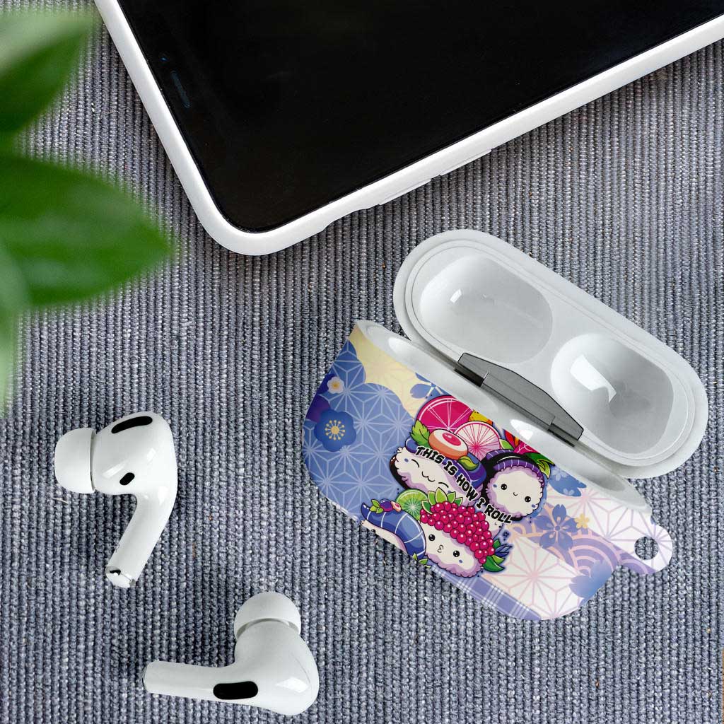 Japanese Kawaii Sushi AirPods Case Blue Wagara Palaka This Is How I Roll LT9 - Polynesian Pride