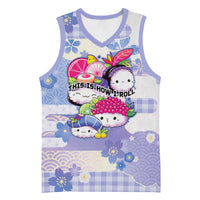 Personalized Japanese Kawaii Sushi Basketball Jersey Blue Wagara Palaka This Is How I Roll LT9 Unisex Blue - Polynesian Pride