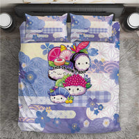 Japanese Kawaii Sushi Bedding Set Blue Wagara Palaka This Is How I Roll LT9 Blue - Polynesian Pride