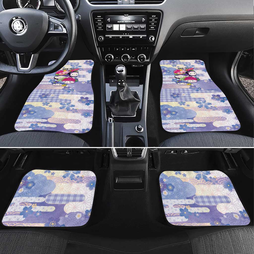 Personalized Japanese Kawaii Sushi Car Mats Blue Wagara Palaka This Is How I Roll LT9 Set 4pcs Blue - Polynesian Pride
