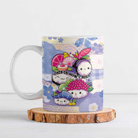 Personalized Japanese Kawaii Sushi Ceramic Mug Blue Wagara Palaka This Is How I Roll LT9 Blue - Polynesian Pride