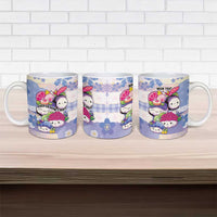 Personalized Japanese Kawaii Sushi Ceramic Mug Blue Wagara Palaka This Is How I Roll LT9 - Polynesian Pride