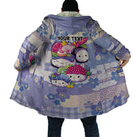 Personalized Japanese Kawaii Sushi Cloak Blue Wagara Palaka This Is How I Roll LT9 - Polynesian Pride