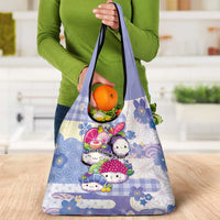 Japanese Kawaii Sushi Grocery Bag Blue Wagara Palaka This Is How I Roll LT9 - Polynesian Pride