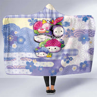 Japanese Kawaii Sushi Hooded Blanket Blue Wagara Palaka This Is How I Roll