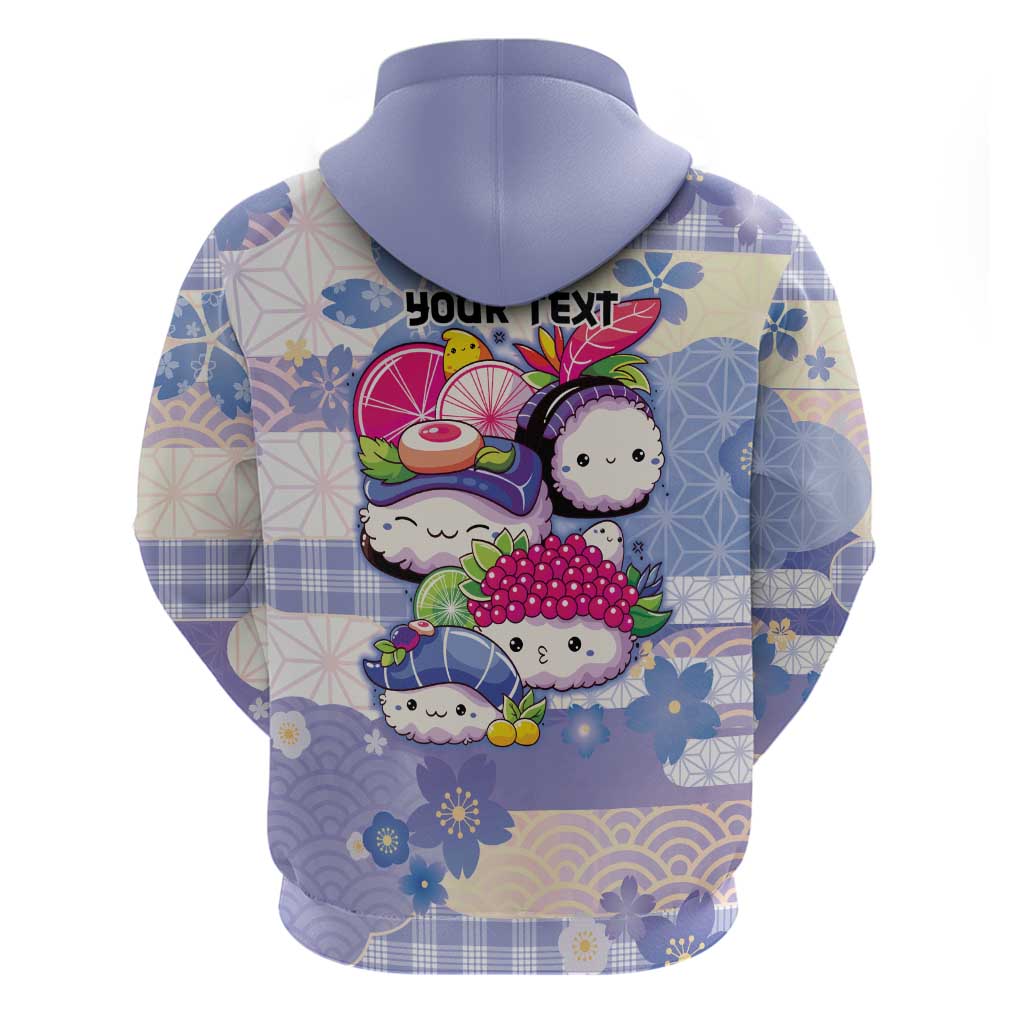 Personalized Japanese Kawaii Sushi Hoodie Blue Wagara Palaka This Is How I Roll LT9 - Polynesian Pride