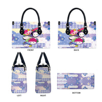 Japanese Kawaii Sushi Leather Bag Blue Wagara Palaka This Is How I Roll LT9 - Polynesian Pride