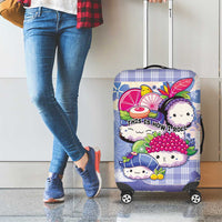 Japanese Kawaii Sushi Luggage Cover Blue Wagara Palaka This Is How I Roll LT9 - Polynesian Pride
