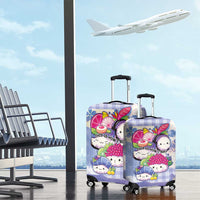 Japanese Kawaii Sushi Luggage Cover Blue Wagara Palaka This Is How I Roll LT9 - Polynesian Pride