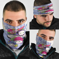 Japanese Kawaii Sushi Neck Gaiter Blue Wagara Palaka This Is How I Roll LT9 - Polynesian Pride