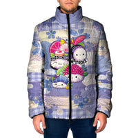 Personalized Japanese Kawaii Sushi Padded Jacket Blue Wagara Palaka This Is How I Roll LT9 Men Blue - Polynesian Pride