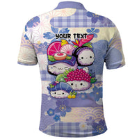 Personalized Japanese Kawaii Sushi Polo Shirt Blue Wagara Palaka This Is How I Roll LT9 - Polynesian Pride