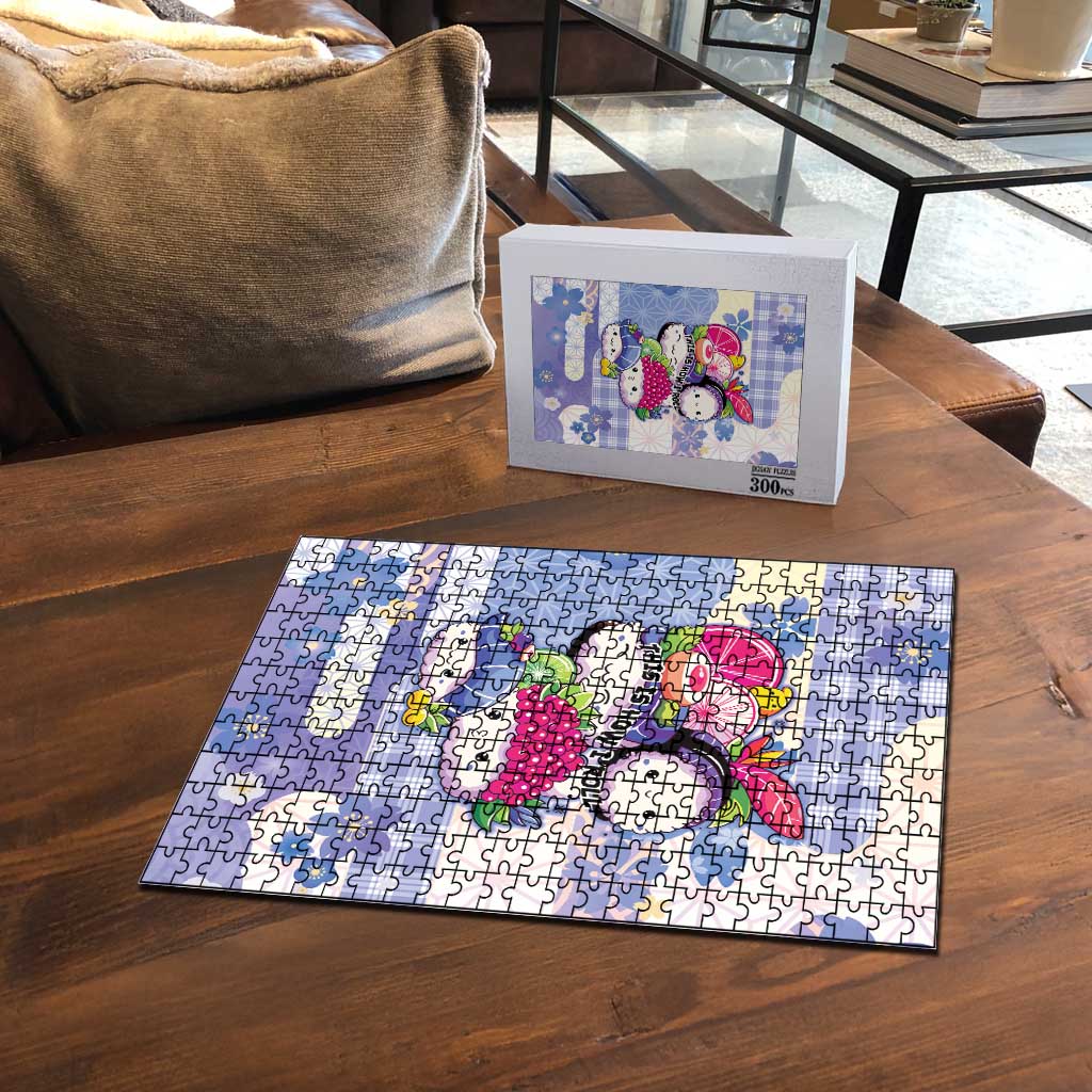 Japanese Kawaii Sushi Puzzle Blue Wagara Palaka This Is How I Roll LT9 - Polynesian Pride