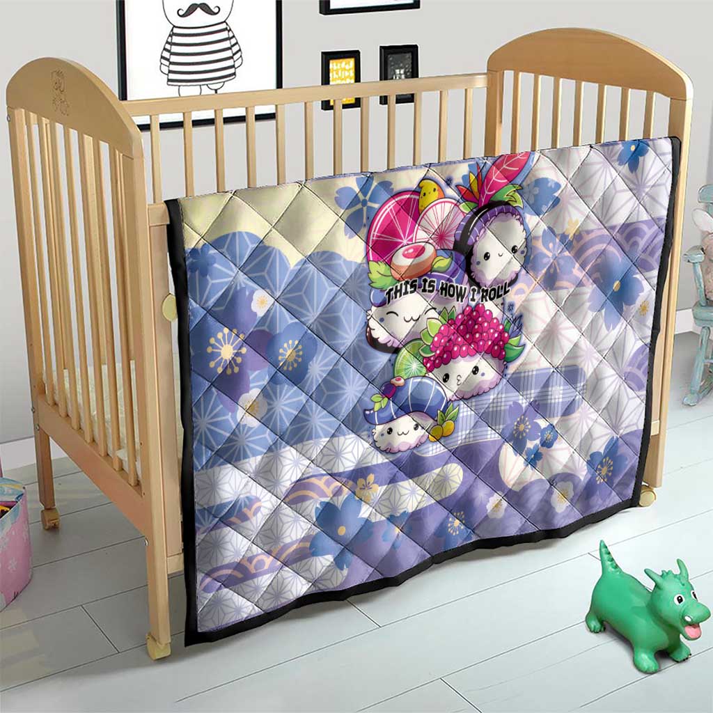 Japanese Kawaii Sushi Quilt Blue Wagara Palaka This Is How I Roll LT9 - Polynesian Pride