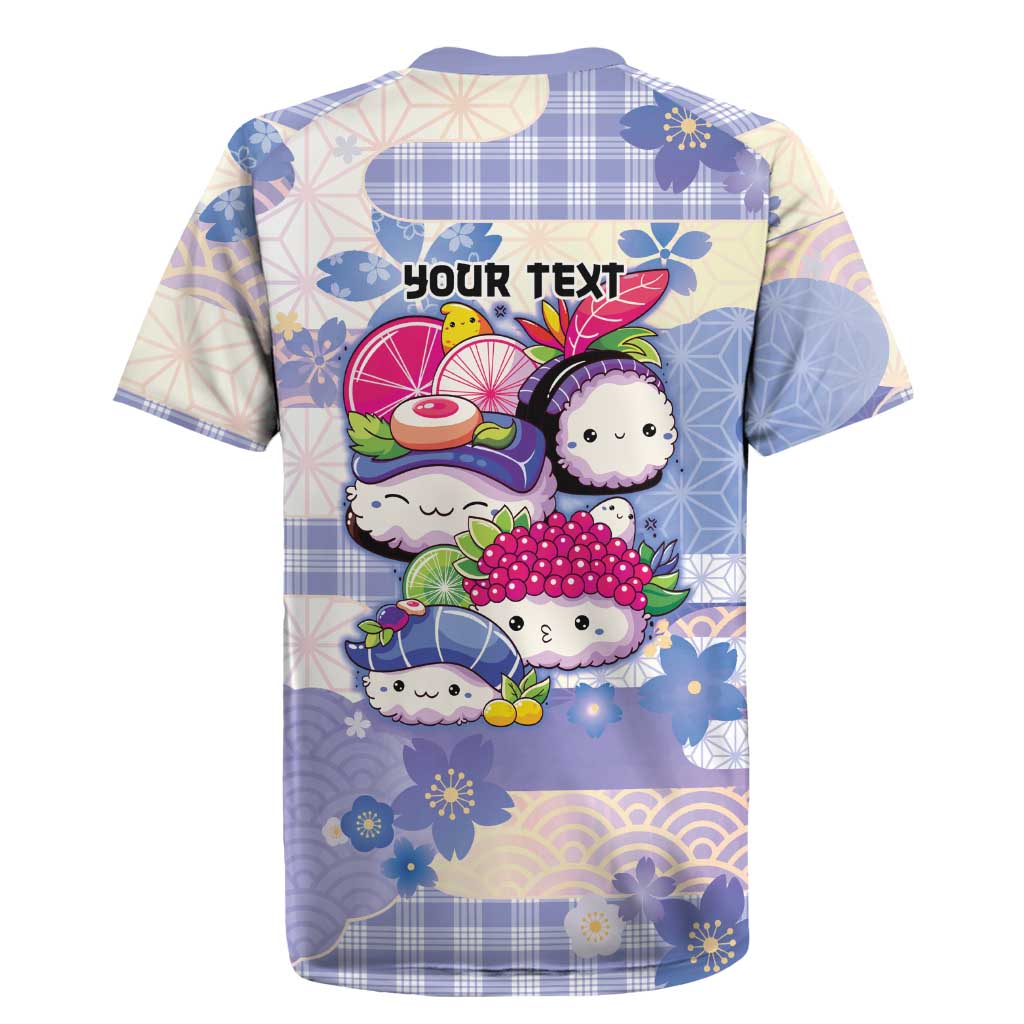 Personalized Japanese Kawaii Sushi Rugby Jersey Blue Wagara Palaka This Is How I Roll LT9 - Polynesian Pride
