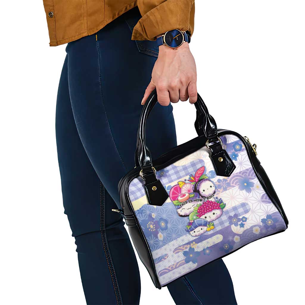 Japanese Kawaii Sushi Shoulder Handbag Blue Wagara Palaka This Is How I Roll LT9 - Polynesian Pride