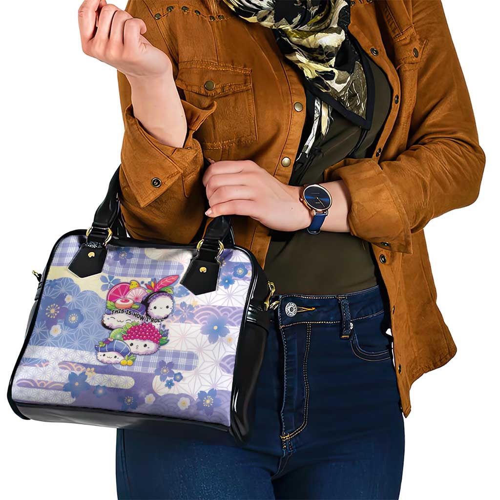 Japanese Kawaii Sushi Shoulder Handbag Blue Wagara Palaka This Is How I Roll LT9 - Polynesian Pride